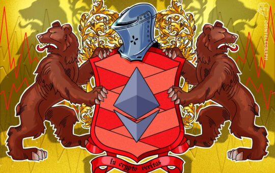 Ethereum 'head & shoulders' chart pattern puts ETH price at risk of dropping to $2K