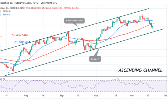 Bitcoin (BTC) Price Prediction: Bitcoin Bulls Struggle To Reclaim $60k as Bitcoin Faces Rejection