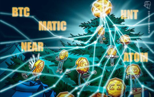 Top 5 cryptocurrencies to watch this week: BTC, MATIC, NEAR, ATOM, HNT