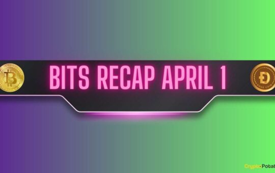 Dogecoin's Bull Run, Bitcoin (BTC) Uncertainty Around $70K, Dogwifhat (WIF) Rally: Bits Recap April 1