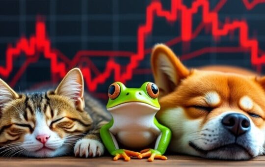 Top Meme Coins Post Double Digit Losses Amid Crypto Market Rout