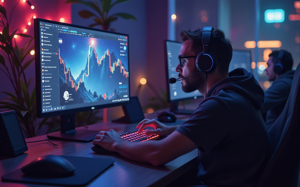 Ai generated image of gaming AI crypto