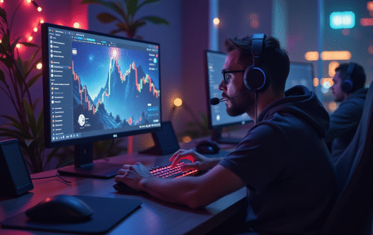 Ai generated image of gaming AI crypto