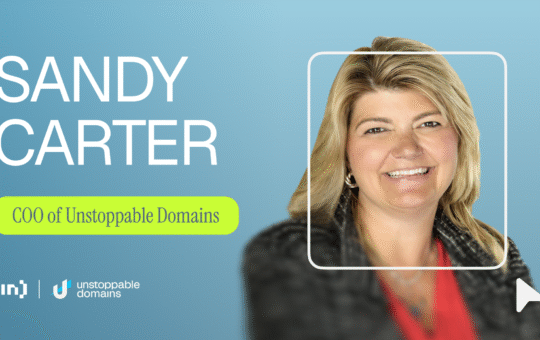 Sandy Carter on Bridging Web2 and Web3: The Future of Domains with Unstoppable Domains