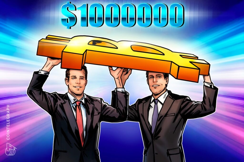 Bitcoin as ‘Gold 2.0’? Winklevoss Twins Predict a $1M Future for BTC