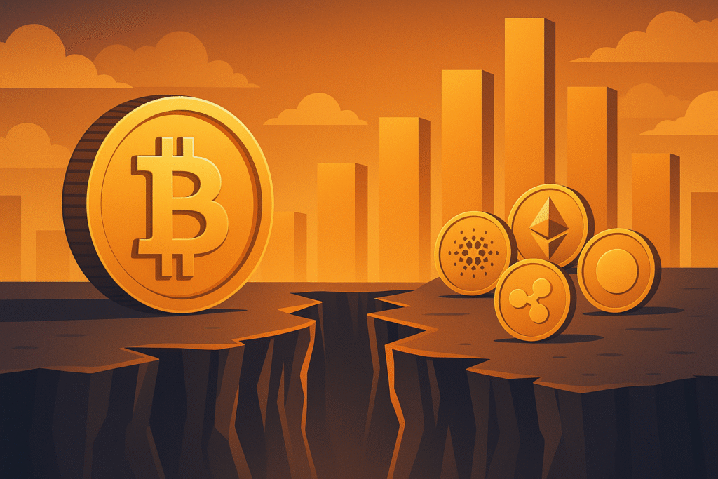 Bitcoin’s institutional surge widens trillion-dollar gap with altcoins
