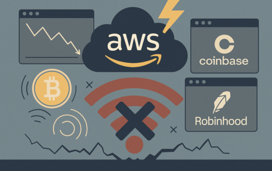 Crypto traders locked out as AWS outage cripples Coinbase and Robinhood
