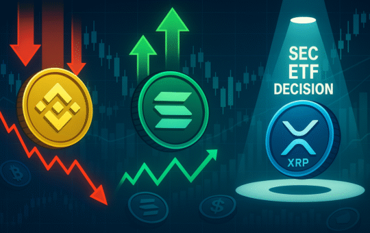Crypto wrap: BNB dips 10% as SOL tests $200; XRP ETFs updates