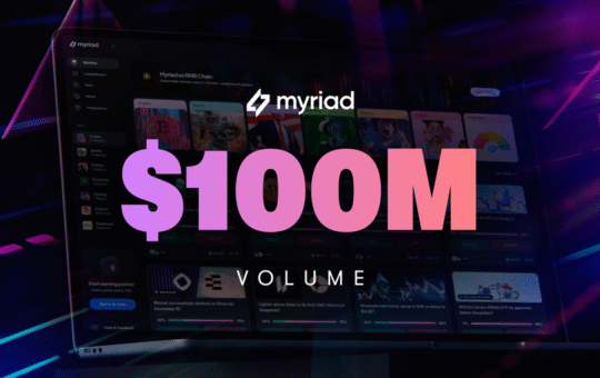 Prediction Market Myriad Hits $100M Milestone, Growing 10x in Three Months