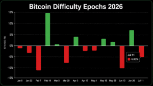 Bitcoin’s 14th Difficulty Reset Slashes Mining Pressure by 6.7 Trillion