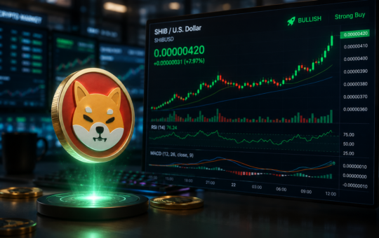 Shiba Inu tops $0.0000042 as exchange outflows and bullish derivatives boost sentiment