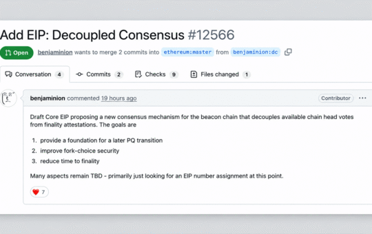 Ethereum Draft Targets Faster Finality and Future Quantum Defense